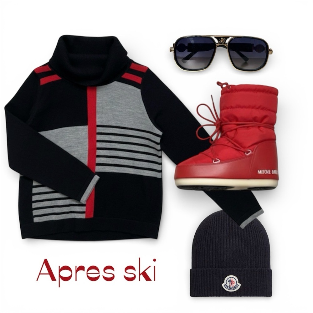 🍂🍁Modern colorblock knit with a bold, structured style. L ptp 22”